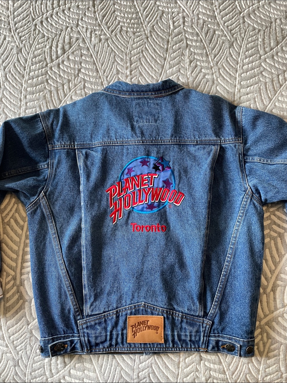 Planet Hollywood Toronto Blue Denim Jacket - Picture 1 of 12